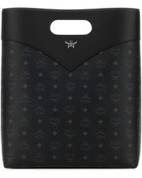 MCM - Printed Canvas Shopping Bag - Lyst