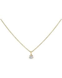 Haus of Brilliance - 14K 3/8 Cttw 3 Prong Martini Set Round Diamond Solitaire Pendant Necklace - Lyst