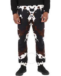 Burberry - Dark Mocha Loop-back Cotton Camouflage-print Slim-fit jogging Pants - Lyst