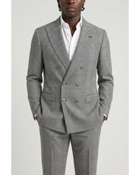 Brunello Cucinelli - Plaid Double-Breasted Suit, Brand Size 52 (Us - Lyst