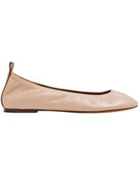Lanvin - The Leather Ballerina Flats - Lyst