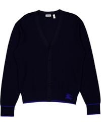 Burberry - Equestrian Knight Wool Cardigan - Lyst