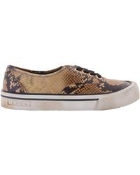 Bally - Lyder Snakeskin-Effect Low-Top Sneakers - Lyst