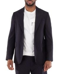 Fendi - Ff Motif Long Sleeve Wool Jacket, Brand Size 50 (Us - Lyst