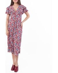 Polo Ralph Lauren - Floral-Printed Silk Dress - Lyst