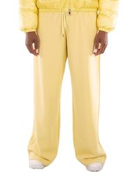 Moncler - Logo Patch Wide Leg Sweatpants - Lyst