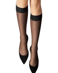 Wolford - Nude 8 Sheer Knee-high Stockings - Lyst