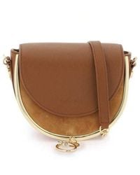 See By Chloé - Mara Suede And Leather Crossbody Bag - Lyst