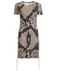 Roberto Cavalli - Macro Python Print Dress, Brand Size 42 Us - Lyst