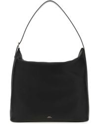 A.P.C. - Leather Maxi Vera Shopping Bag - Lyst