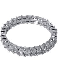 Apm Monaco - Ladies Eclat-Toned Crystal Embellsiehed Ring - Lyst
