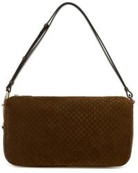 Gucci - Caramel Suede Half Horsebit Shoulder Bag Pepperbrownpepbr Calf Skin Borse A Mano - Lyst