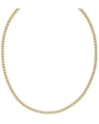 Tresorra - Sterling Plated Ice Chain Necklace - Lyst