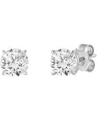 Brilliant Diamond - 14Kt 1.50 Carat Lab Grown Diamond Stud Earrings For - Lyst
