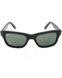 Ray-Ban - Polarized Green Rectangular Sunglasses - Lyst