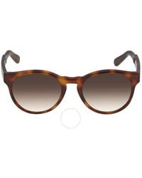 Ferragamo - Brown Gradient Round Sunglasses Sf1068s 240 52 - Lyst