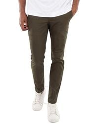 BOSS - Stretch Cotton Slim-Fit Trousers, Brand Size 46 (Waist - Lyst