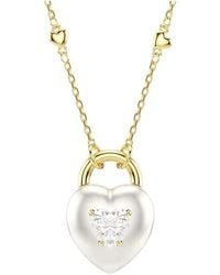 Swarovski - Idyllia Heart Pendant Necklace - Lyst