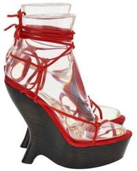 Ferragamo - Frida Platform Wedge Sandals - Lyst