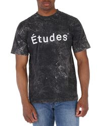 Etudes Studio - Bleached Logo-print Organic Cotton T-shirt - Lyst