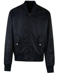 Balmain - Logo-Embroidered Bomber Jacket, Brand Size 48 Us - Lyst