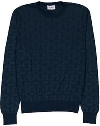 Ferragamo - Gancini Jacquard Sweater - Lyst