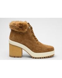 Hogan - Faux Fur Ankle Boots - Lyst