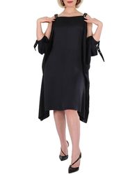 Burberry - Ladies Miley Strap Detail Location Print Silk Dress, Brand Size 8 (Us - Lyst