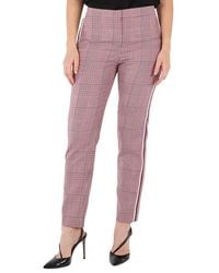 Burberry - Ladies Side Stripe Houndstooth Check Wool Tailored Trousers, Brand Size 6 (Us - Lyst
