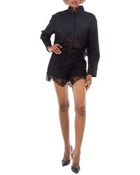 Burberry - High-Waisted Lace Shorts, Brand Size 4 (Us - Lyst