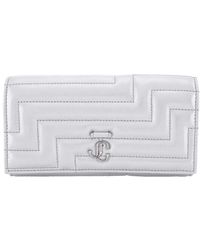 Jimmy Choo - Martina Jc Emblem Nappa Leather Continental Wallet - Lyst