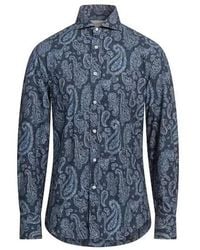 Brunello Cucinelli - Paisley Button-Up Shirt, Size Small - Lyst