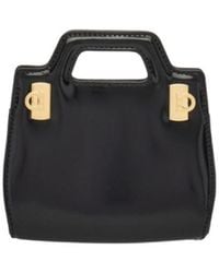 Ferragamo - Wanda Micro Leather Shoulder Bag - Lyst