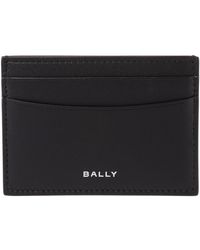 Bally - Logo-Print Leather Card Case - Lyst