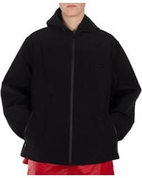 Burberry - Ekd Logo Technical Cotton Jacket - Lyst