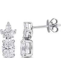 Created Forever - 1 4/5Ct Tw Oval And Marquise-Cut Lab-Grown Diamond Post Earrings - Lyst