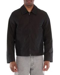Burberry - Harrington Spread Collar Shirt Jacket, Brand Size 48 (Us - Lyst