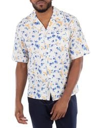 Marni - All-Over Logo-Print Cotton Shirt, Brand Size 46 (Us - Lyst