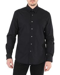 Roberto Cavalli - Slim Fit Rc Logo Cotton Poplin Shirt, Brand Size 50 (Us - Lyst
