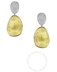 Marco Bicego - Lunaria Diamond Pave Small Double Drop Earrings 1 / 2ctw - Lyst