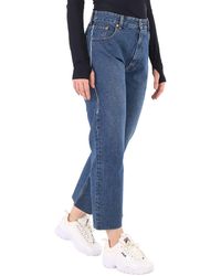 MM6 by Maison Martin Margiela - Mm6 Straight-leg Washed Jeans - Lyst