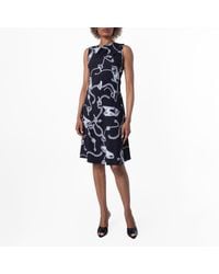Burberry - Knight Hardware Printed Dress, Brand Size 2 Us - Lyst