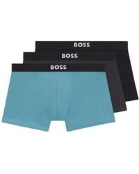 BOSS - Regular Rise 3P Stretch Cotton Trunks - Lyst