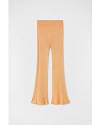 Jil Sander - Light Ribbed Flare Trousers - Lyst