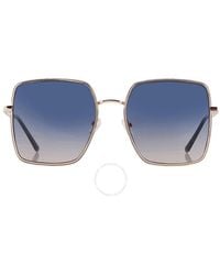 Guess Factory - Blue Gradient Square Sunglasses Gf0419 28w 58 - Lyst