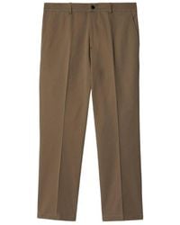 Burberry - Ekd Embroidered Cotton Chinos, Brand Size 50 (Waist - Lyst