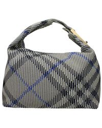 Burberry - Check Patterned Polyamide Shoulder Bag - Lyst