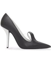 Burberry - Two-tone Leather Point-toe Pumps - Lyst