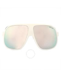Moncler - Diffractor Smoke Silver Flash Oversized Sunglasses Ml0206 24c 66 - Lyst