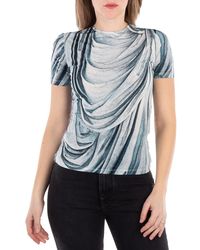 Rabanne - Ladies Drape T-Shirt, Brand Size 34 (Us - Lyst